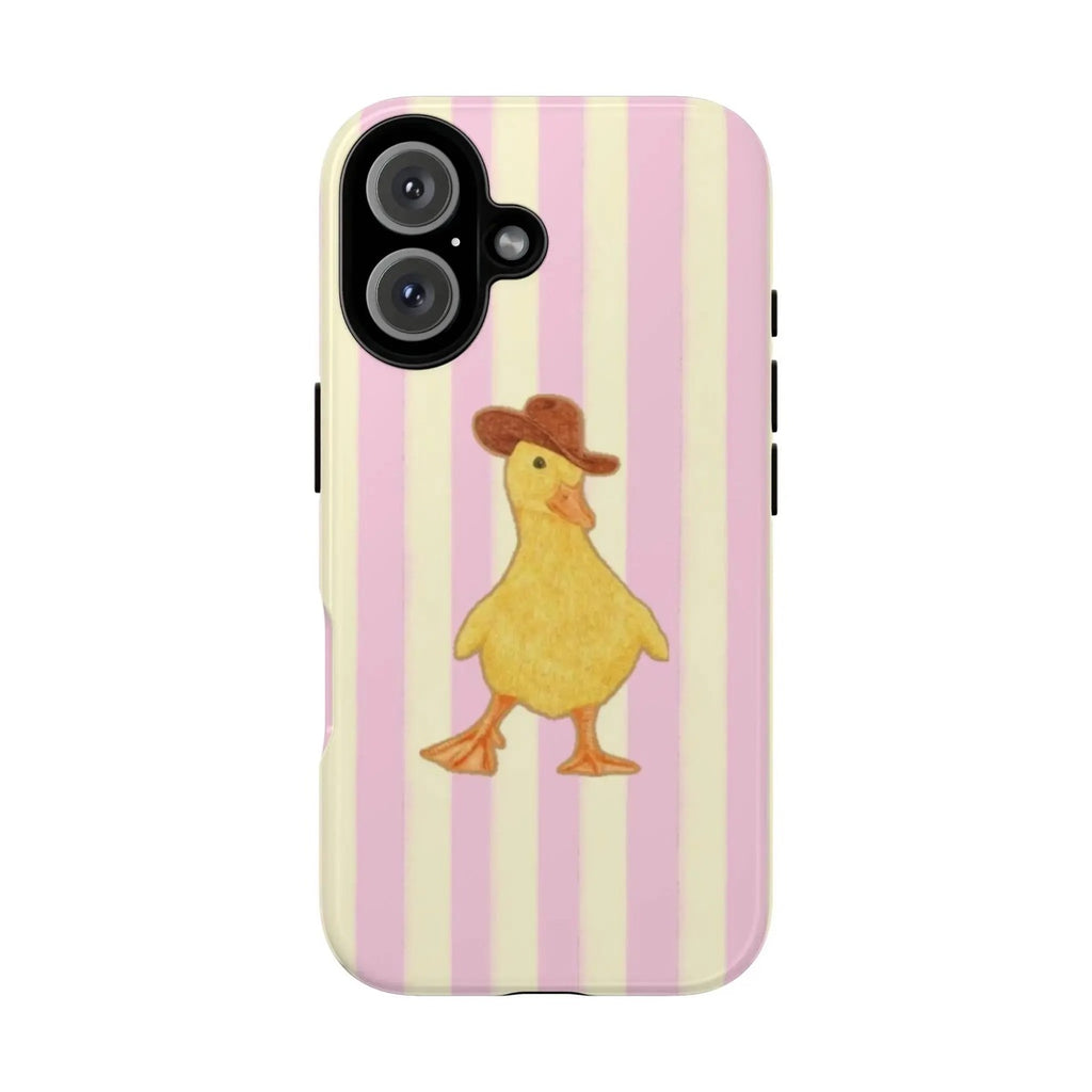 Cowboy Duck iPhone Case, Cute Western Duck Phone Cover