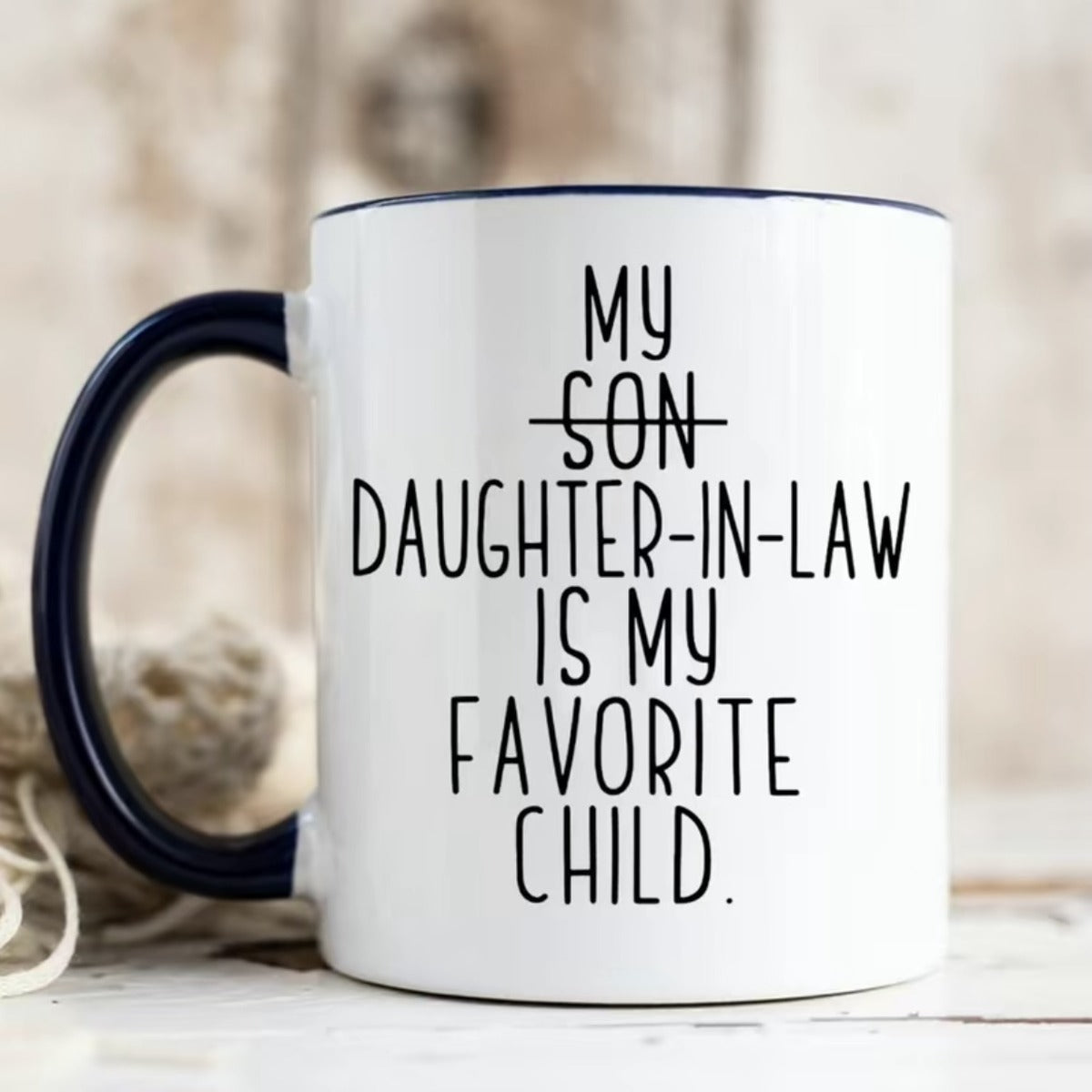 Daughter-in-law favorite child mug product photo