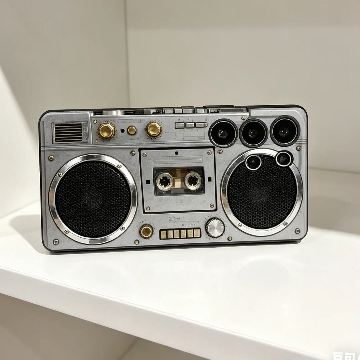 Retro Boombox Cassette Player Pattern Phone Case For Samsung Galaxy