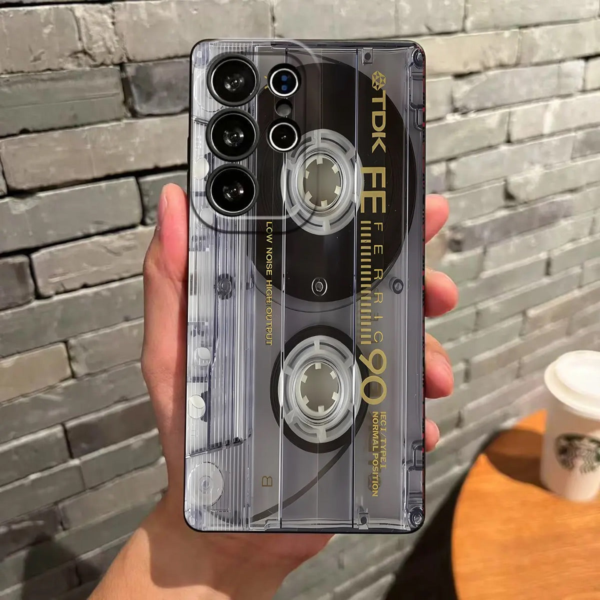 Retro Boombox Cassette Player Pattern Phone Case For Samsung Galaxy