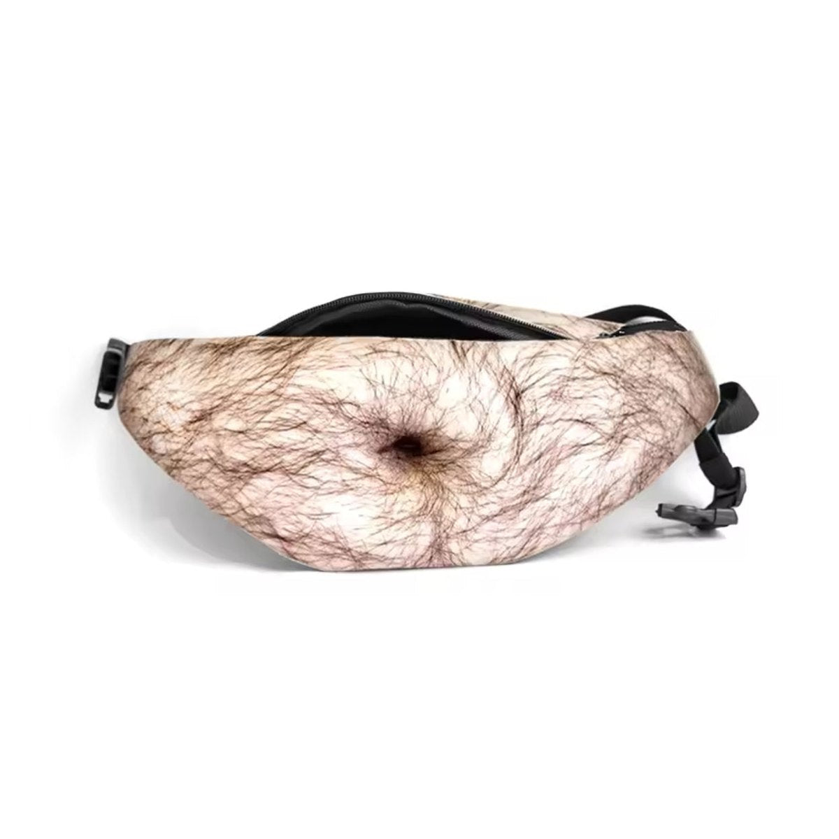 Funny Realistic Belly Stash Waist Pouch with Hidden Zipper