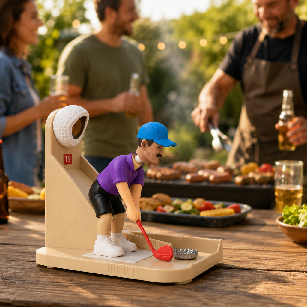 Novelty Golf Bottle Opener Mini Putting Game Beer Cap Opener Golf Lover Gift for Men Dad