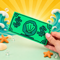 Shell Dollar Tap-to-Pay Card Holder, 3D Printed Contactless Credit Card Holder