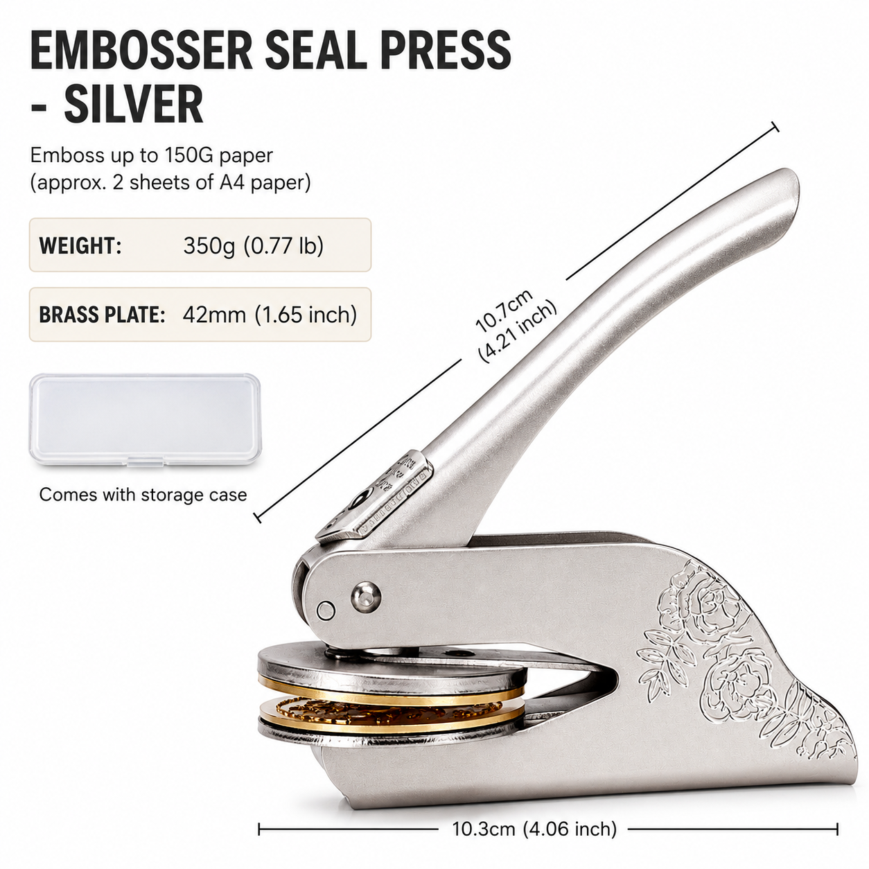 Personalized Library Book Embosser – Custom Name Stamp