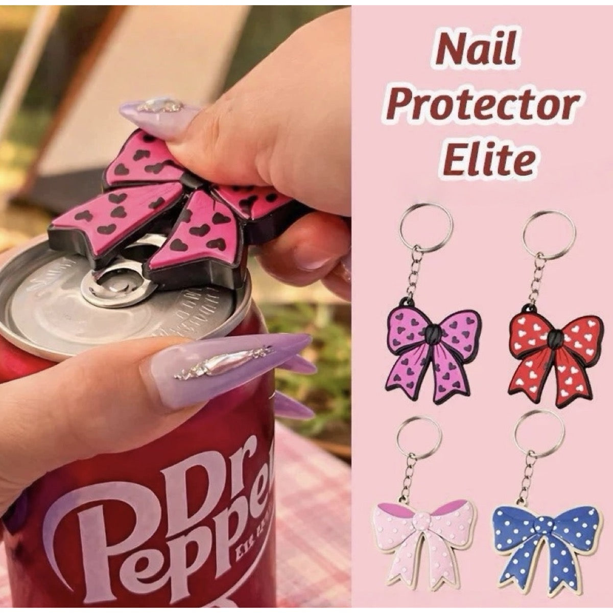 Coquette Bow Cup Keychain Bottle Opener
