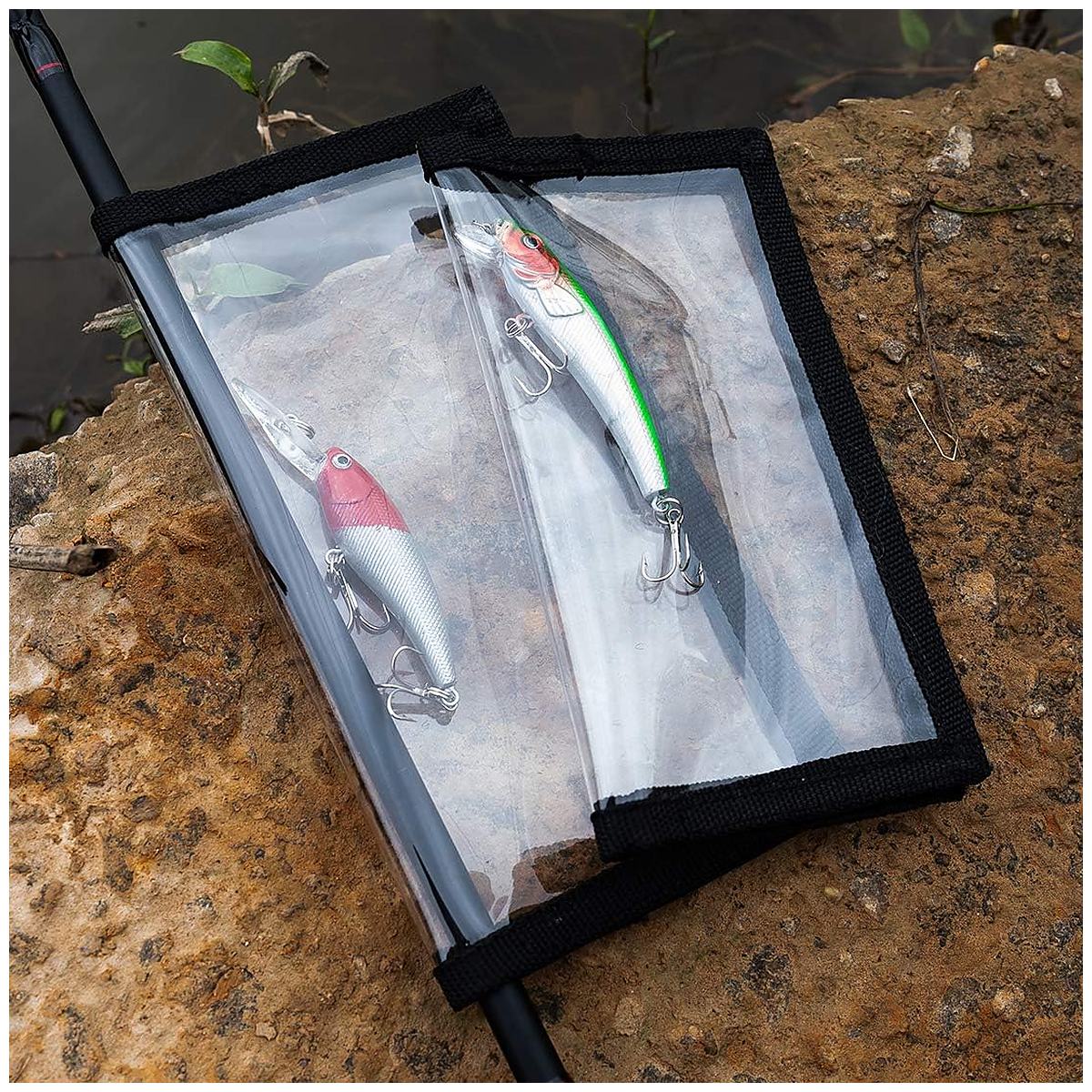 4-Pack Clear PVC Fishing Lure Covers, 2 Large + 2 Medium Hook Protectors