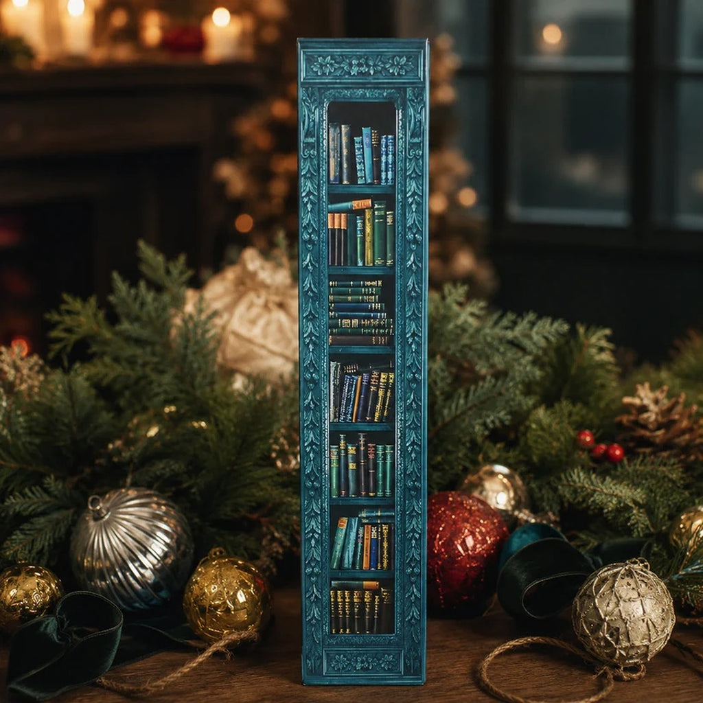 25-Day Mini Book Ornament Advent Calendar for Book Lovers, 25 Mini Book Christmas Countdown Decorations