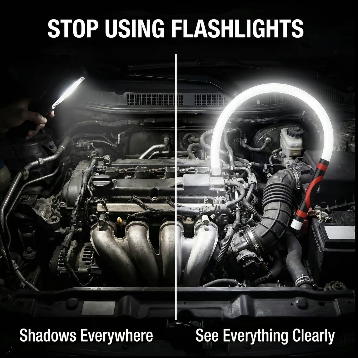 Bendable LED work light engine comparison