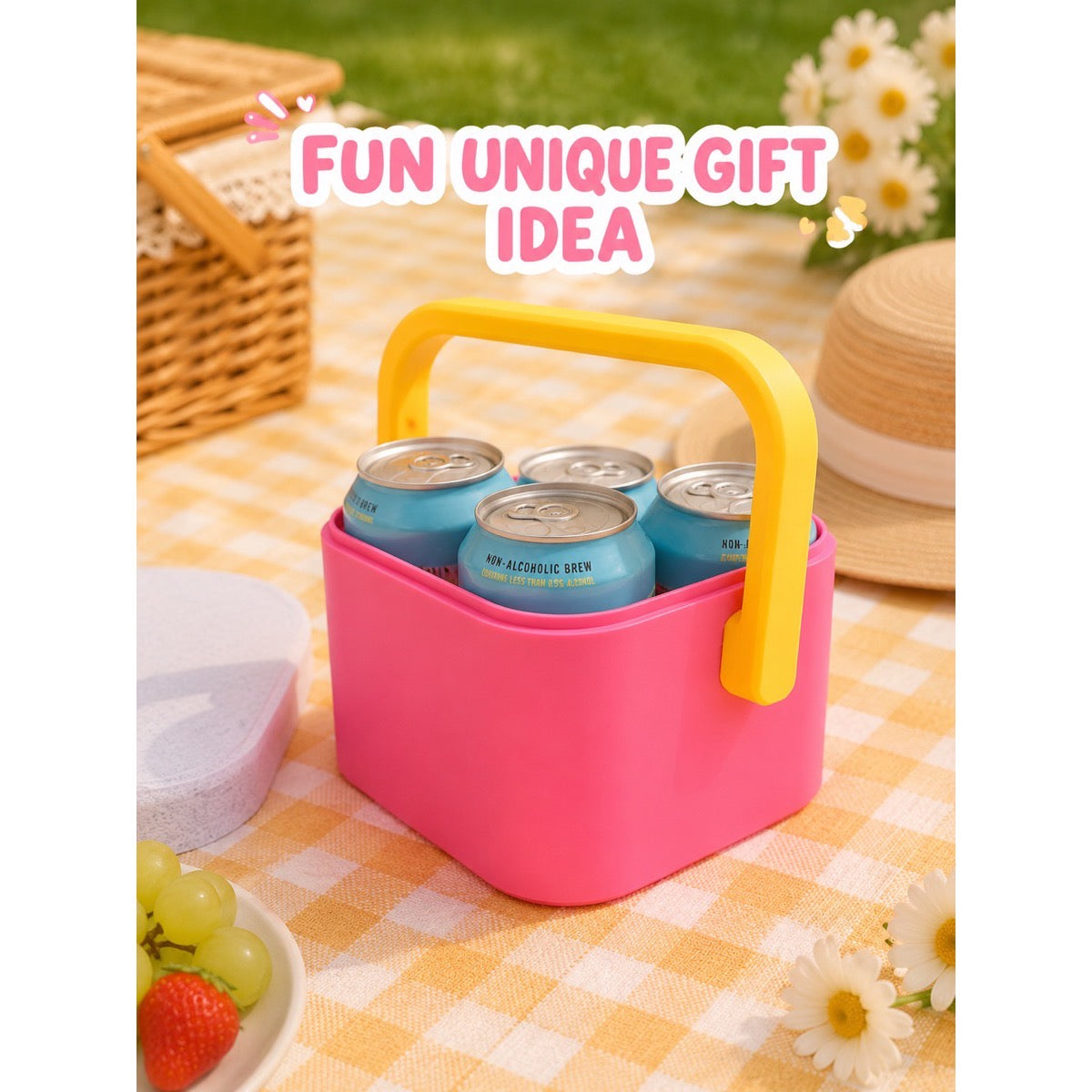 Mini Cooler Bucket for Cute Picnic Drink Setups