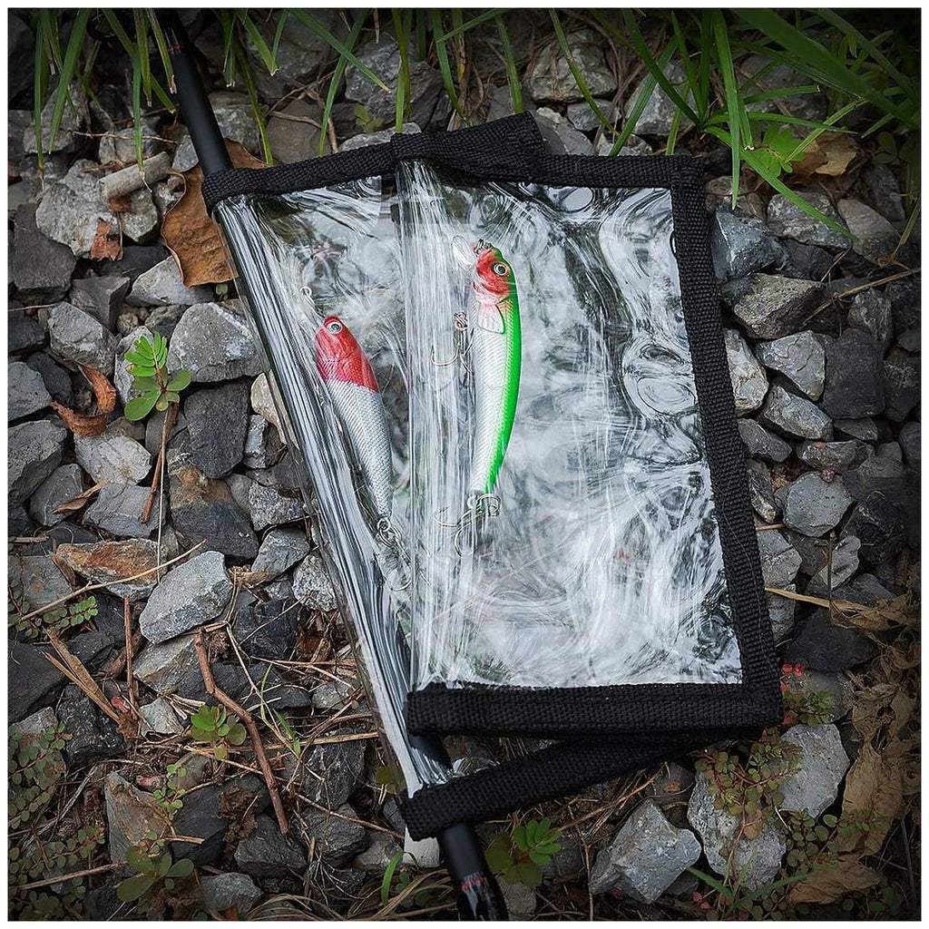 4-Pack Clear PVC Fishing Lure Covers, 2 Large + 2 Medium Hook Protectors