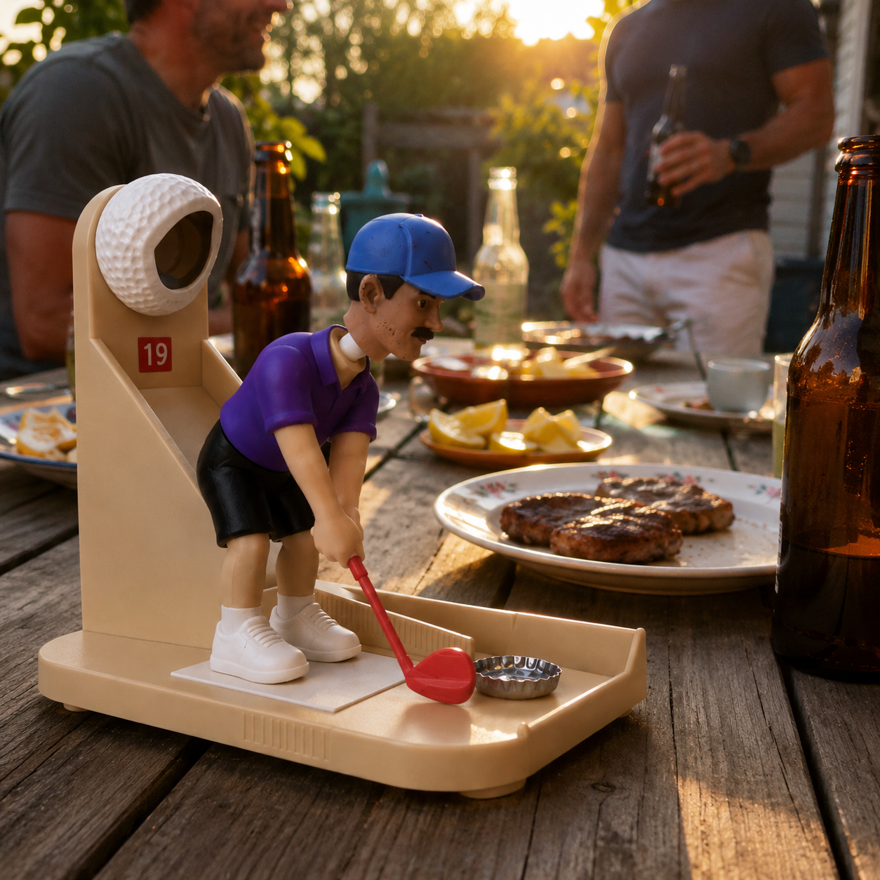Novelty Golf Bottle Opener Mini Putting Game Beer Cap Opener Golf Lover Gift for Men Dad