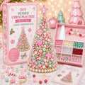 Jeweled Christmas Tree DIY Christmas Craft Christmas Decorations Beaded Christmas Tree 7.48IN All In One Handmade Christmas Table Decor Kit