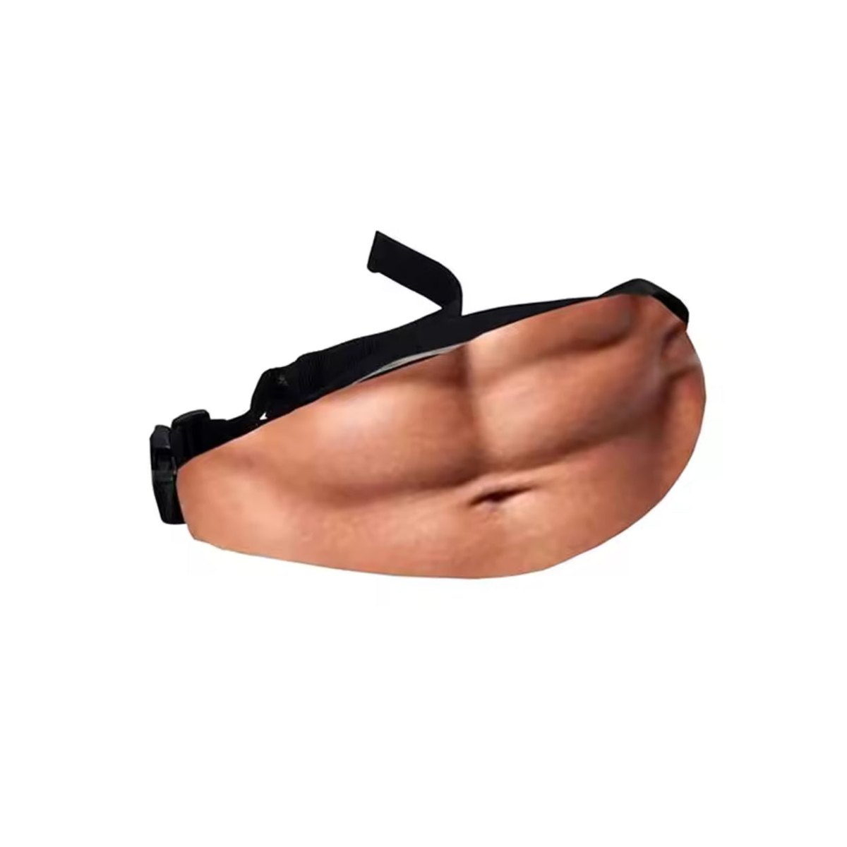 Funny Realistic Belly Stash Waist Pouch with Hidden Zipper