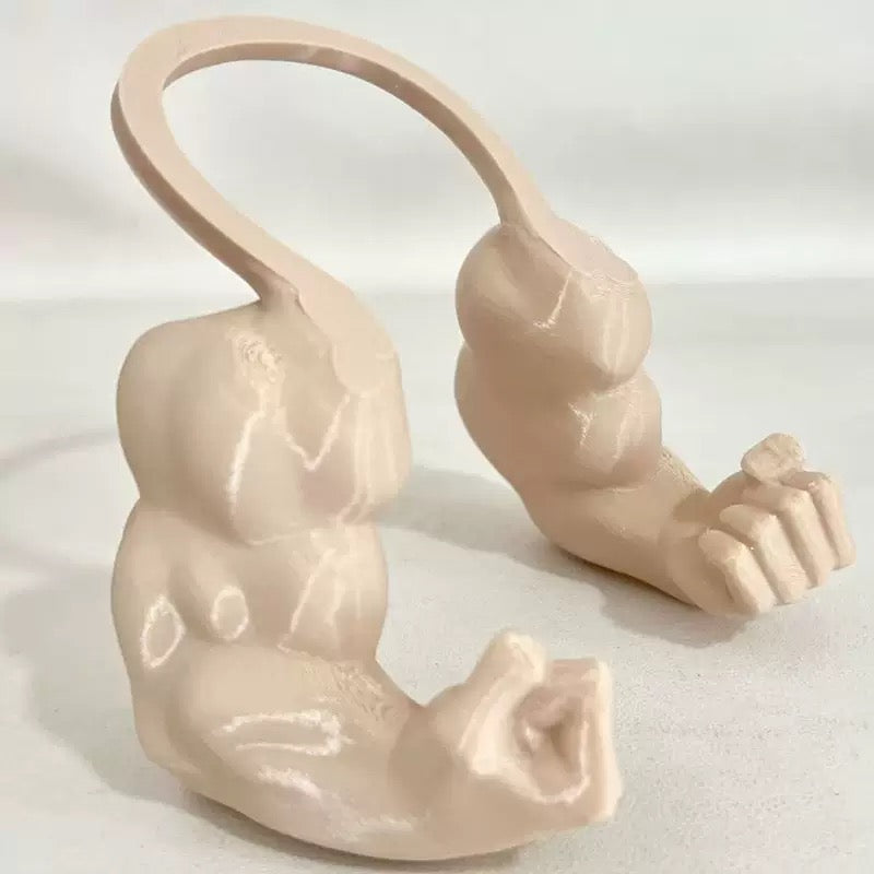 Muscle Cat Neck and Arm Accessory, 3D Printed Creative Giant Arms, Funny Cat Strong Arm Costume, Cat Muscle Arm Pet Cosplay Accessory, Easy to Put On and Take Off, for Halloween, Birthday Parties, Photo Shoots, Pet Prop Hanging Arms