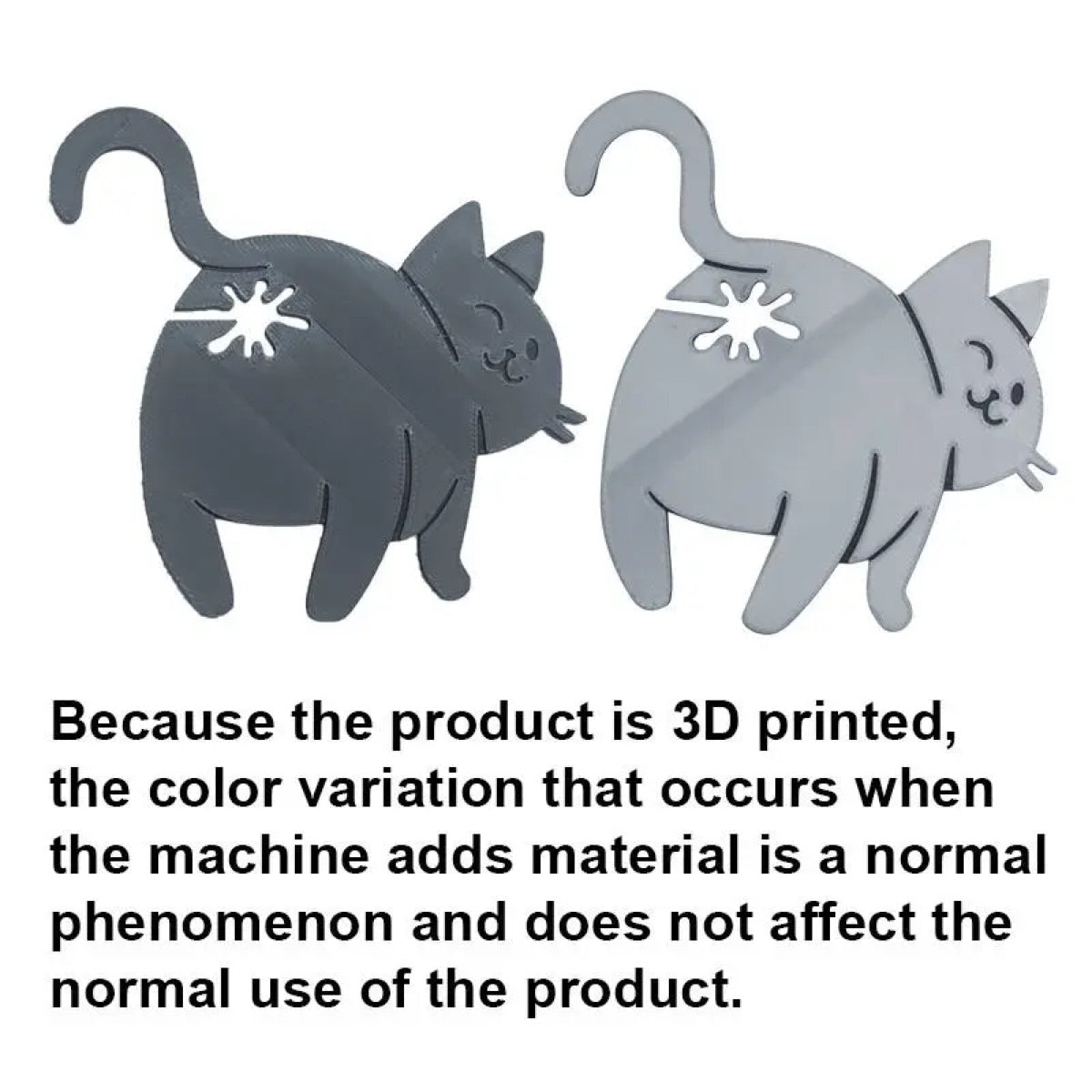 3-Piece 3D-Printed Cat Bread Clips