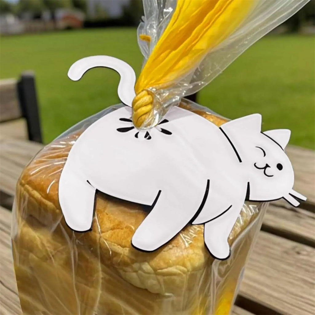 3-Piece 3D-Printed Cat Bread Clips