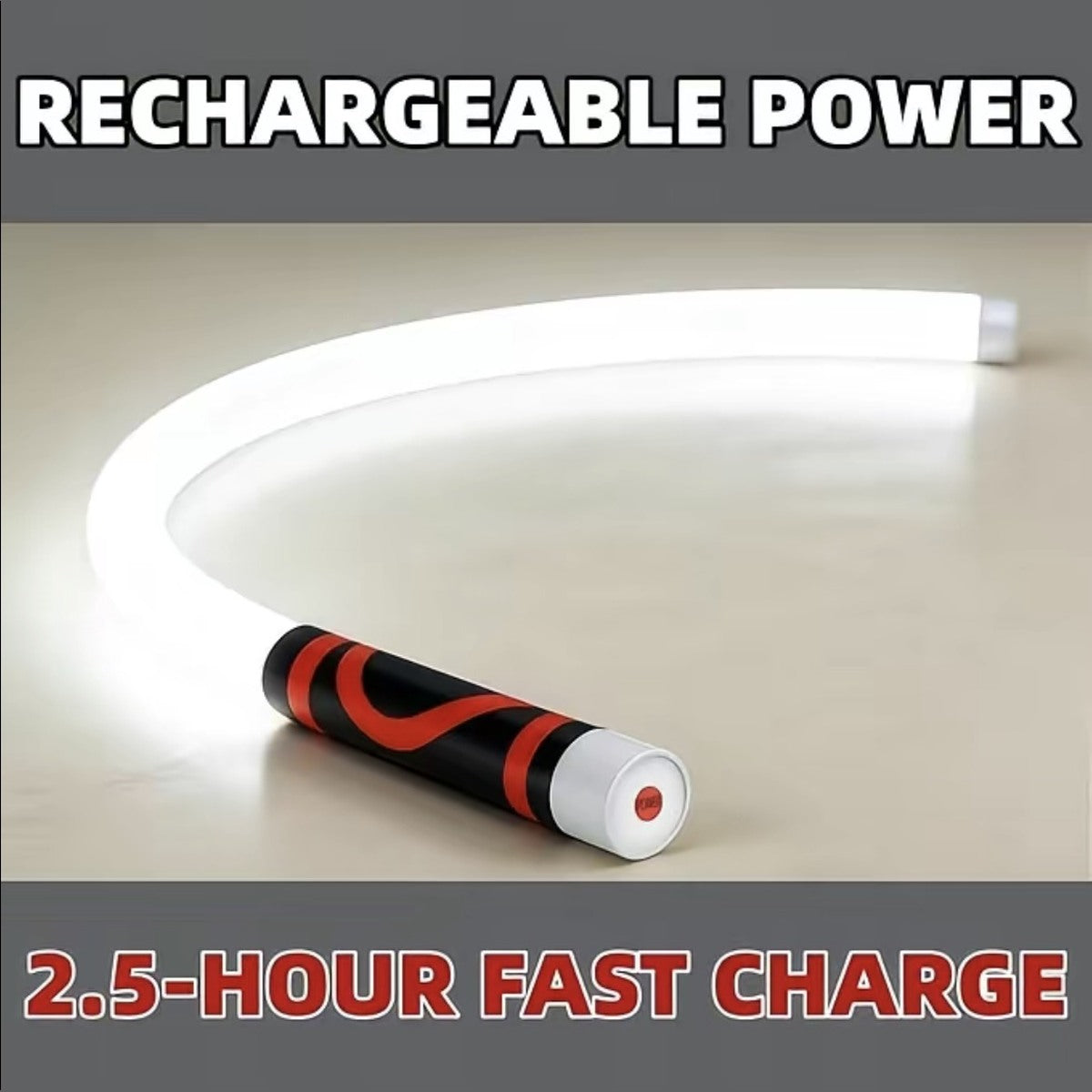 Bendable LED flashlight rechargeable power
