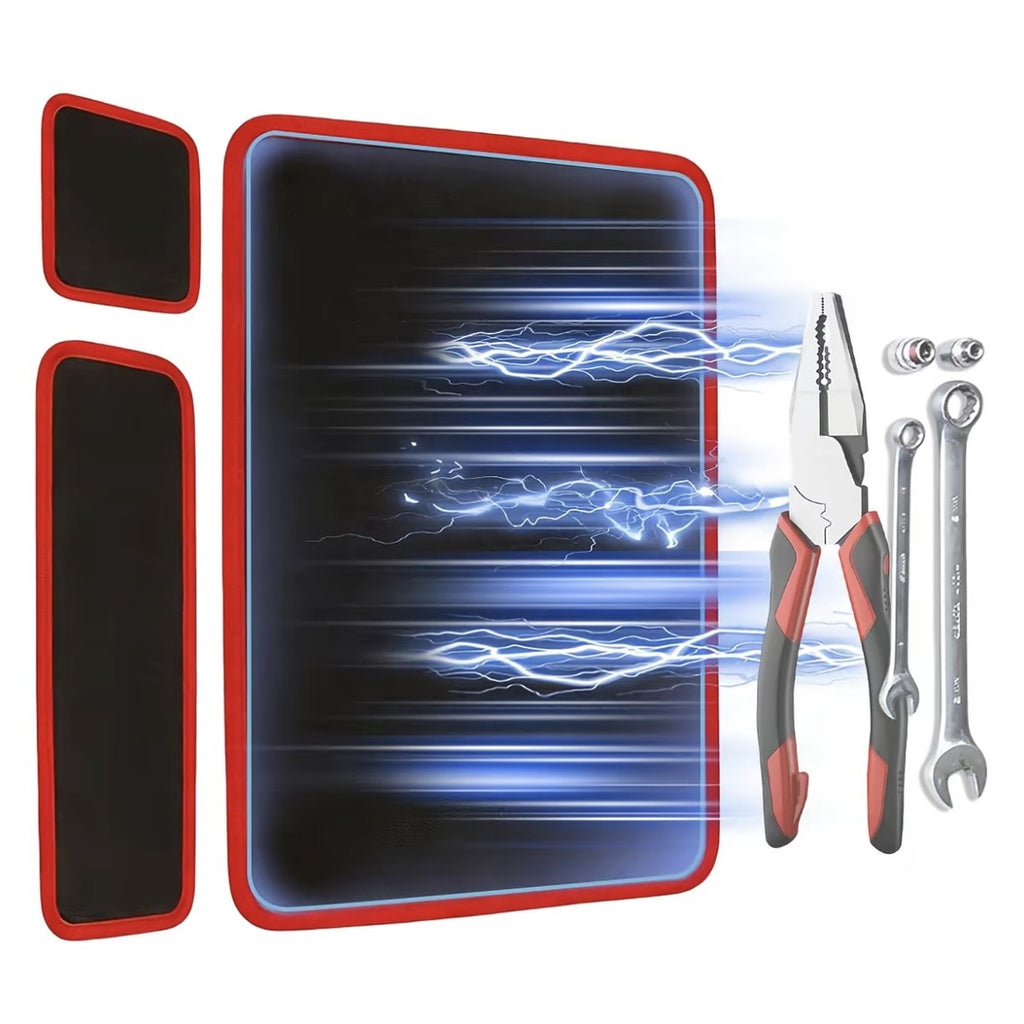 Flexible magnetic tool mat red and green color options