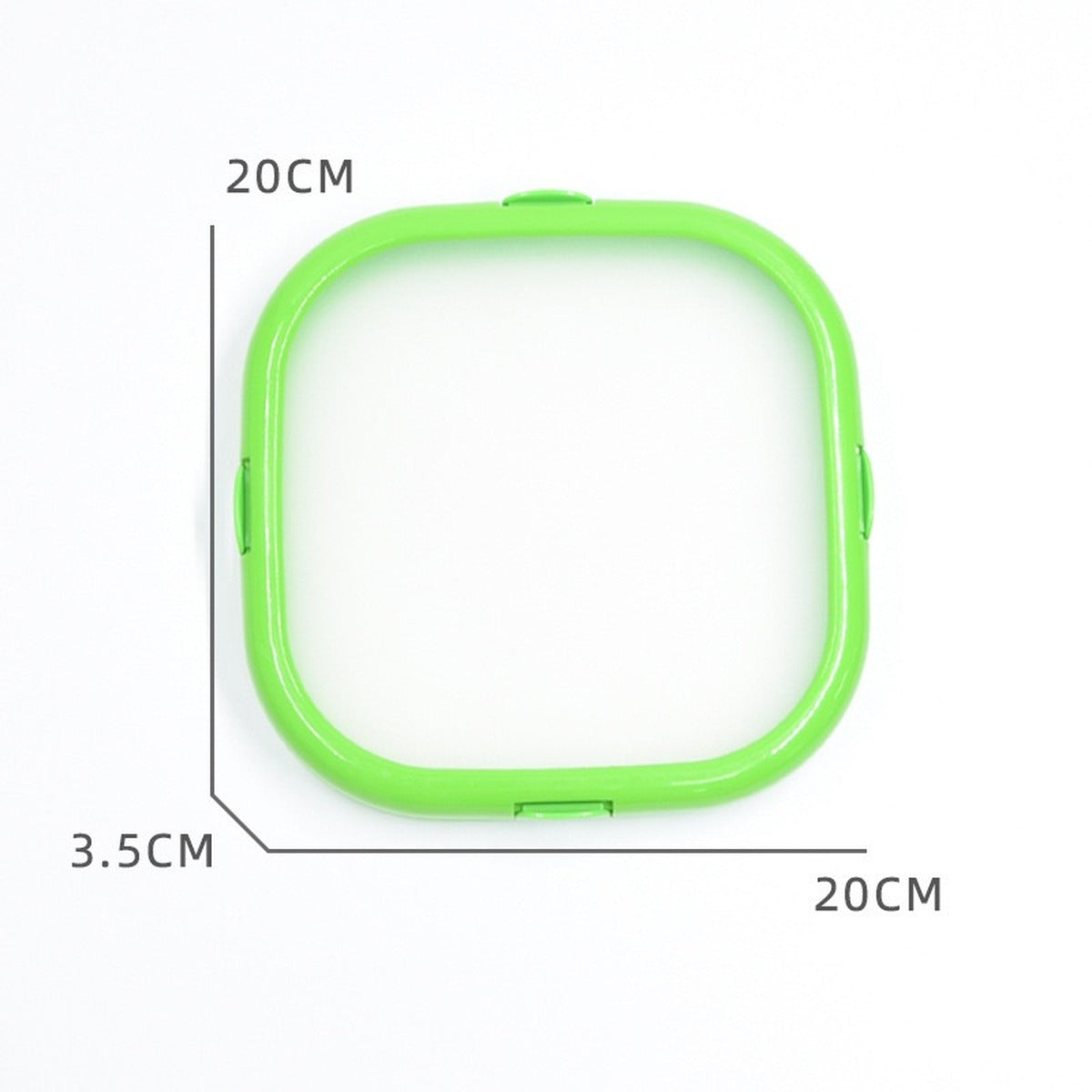 Green food-grade silicone fresh storage box size view