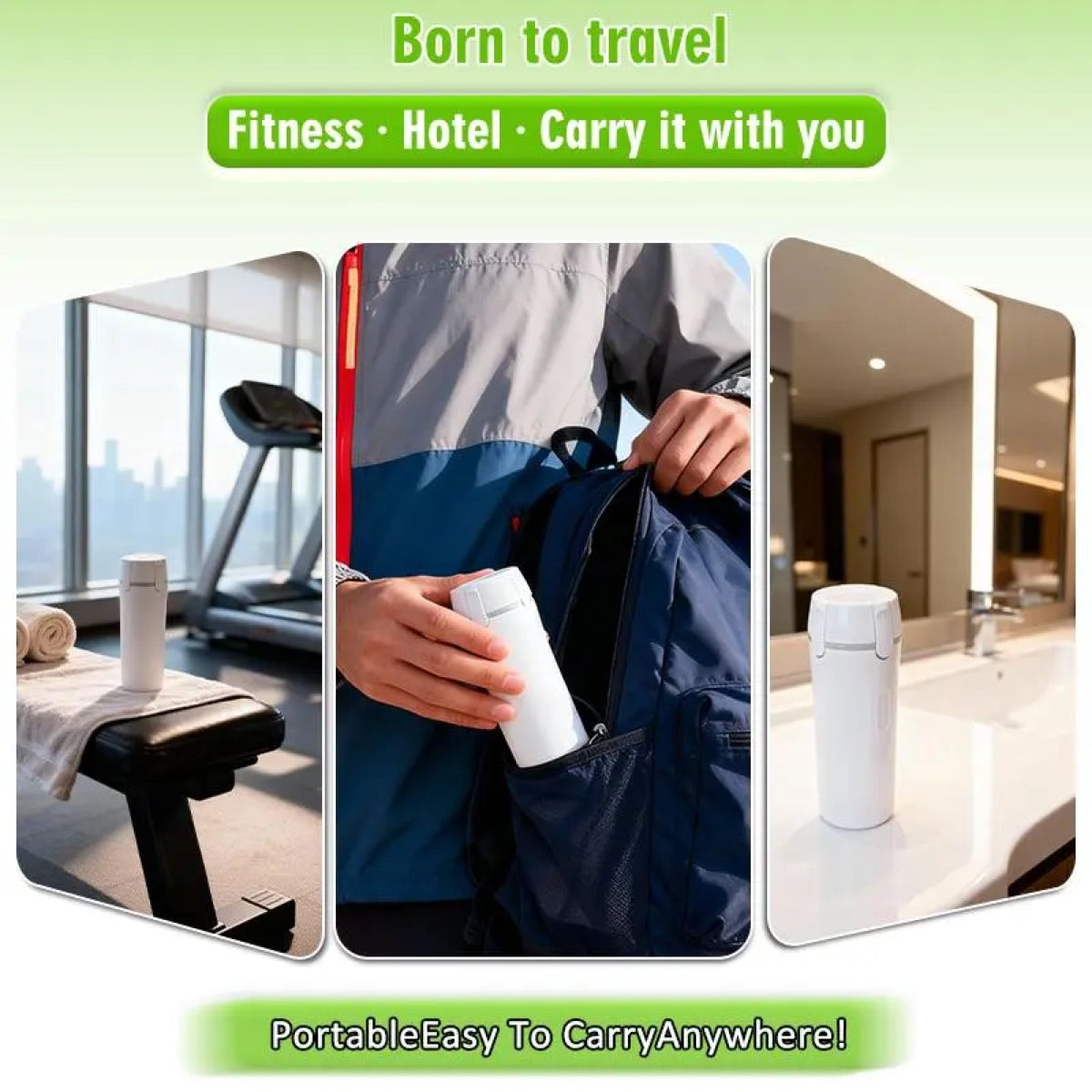 Set de distributeurs de voyage 4-en-1 anti-fuite