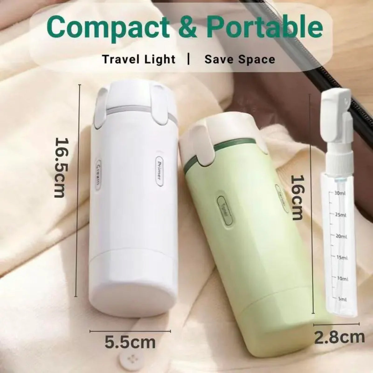 4-in-1 Leak-Proof Travel Dispenser Set – Krejova