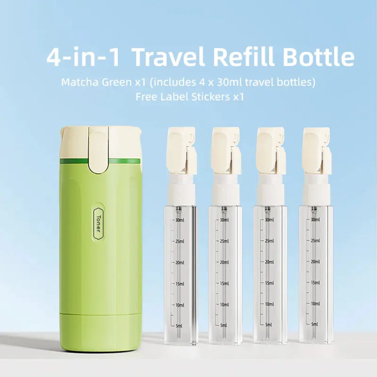 4-in-1 Leak-Proof Travel Dispenser Set