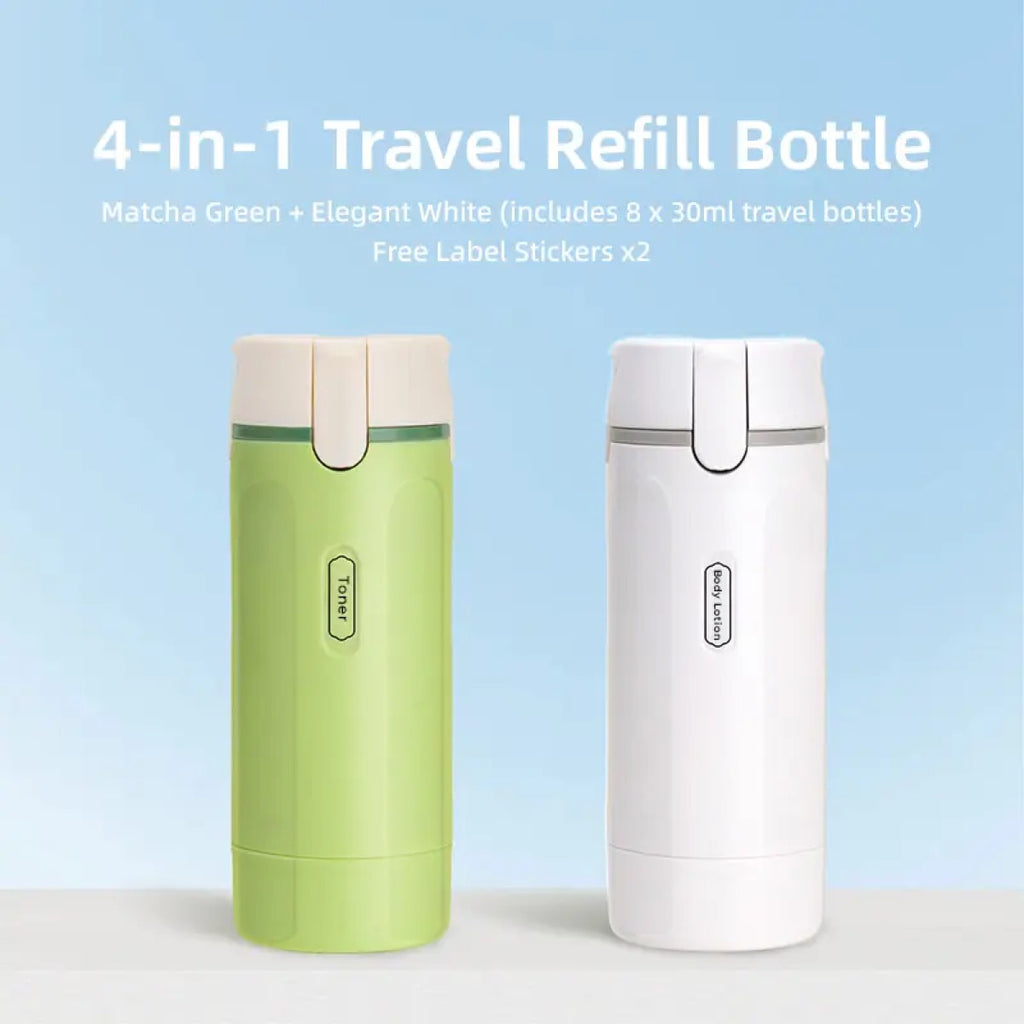 4-in-1 Leak-Proof Travel Dispenser Set