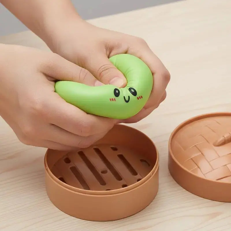 Expressive Big Dumpling Squishy - Blind Box, Mysecret Bun Fidget Toy, Soft TPR Material, Stress Relief, Unboxing Surprise, Random Style per Pack.Valentine's Day and Easter gifts, suitable for children to exchange gifts
