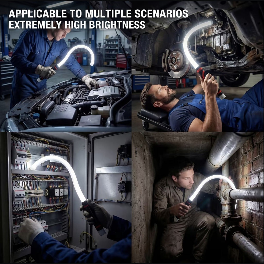 Bendable LED work light multiple scenarios