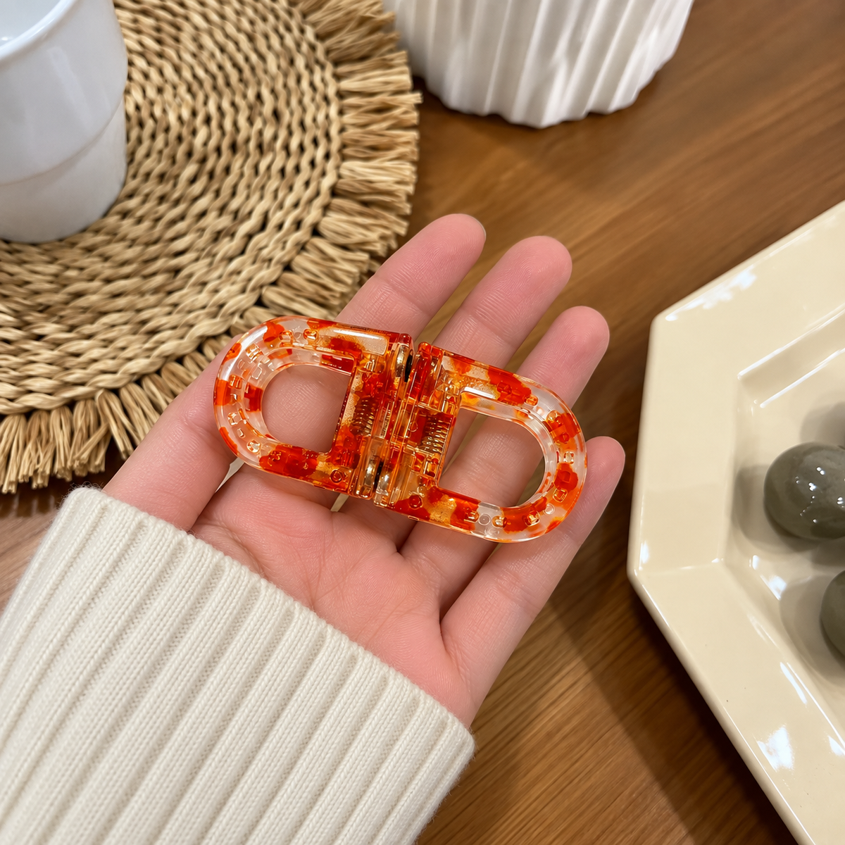 2D Flat, Women's Magnetic Hair Clips Suitable for - Strong Hold Non-Slip Magnetic Hair Claw Clips, No Marks Residue-Free, Flat Magnetic Clips Suitable for Home, Travel,, - Easy to Use Hairstyle for Women