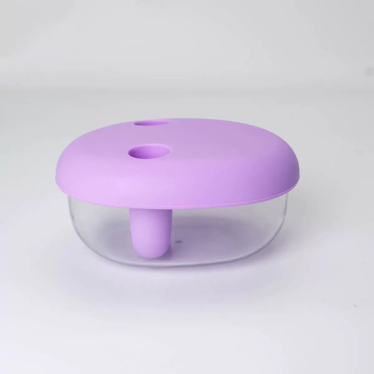 Mess-Free Snack Container with Silicone Lid, Reusable Stackable Food Storage Box for Chips, Nuts, Candy and Fruit
