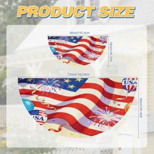 America 250th Birthday Semicircular Flag Banner 1776–2026 Patriotic Bunting