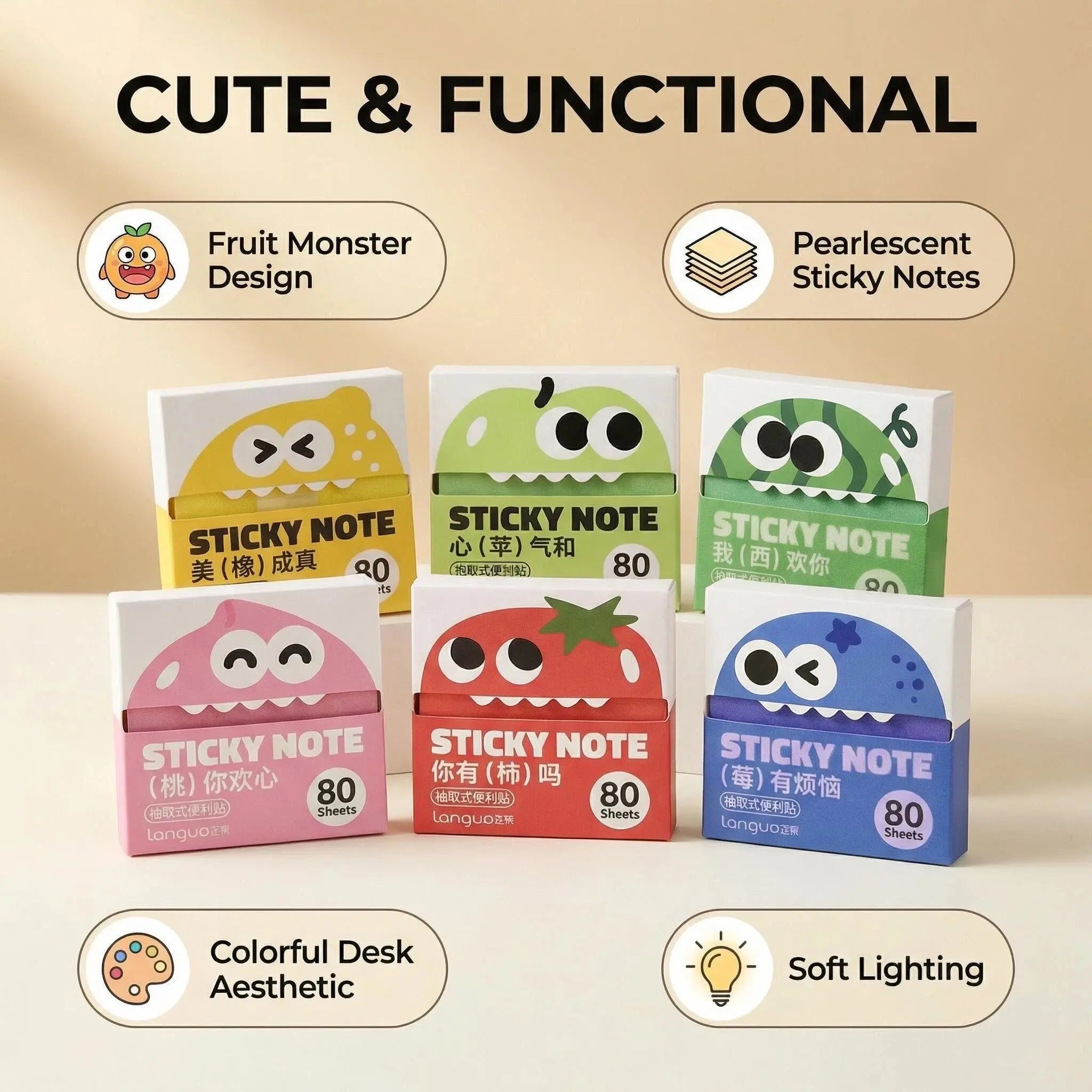 12 Boxes of Transparent Pull-Out Sticky Notes (960 Sheets Total) - Office Stationery, Work Accessories with Strong Adhesion, No Residue, 50 Reuses Per Sheet