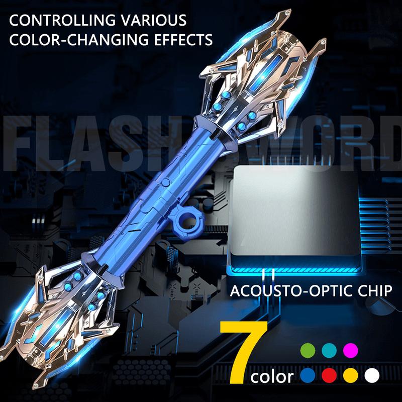 Children's Lightsaber Toy With Cool And Colorful Lights, Handsome Double-edged Lightsaber, And Telescopic Handle for Galaxy War Fighter Warriors, Holiday Gifts For Children