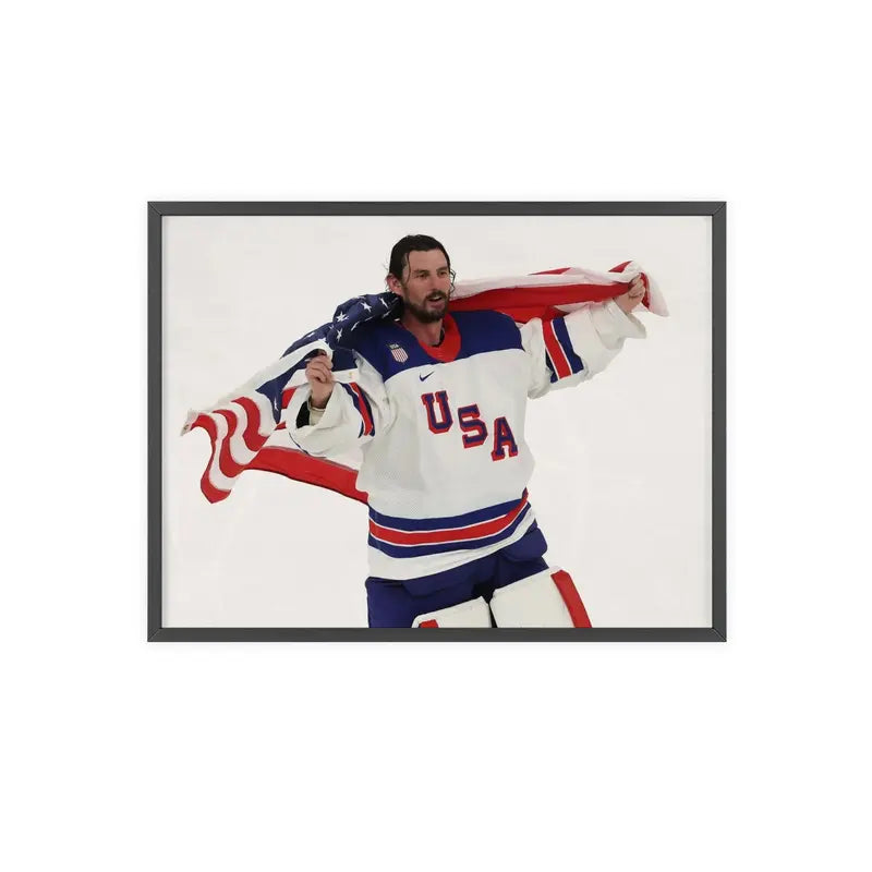 Team USA Hockey Gold Poster – Down But Never Out, Gift Idea