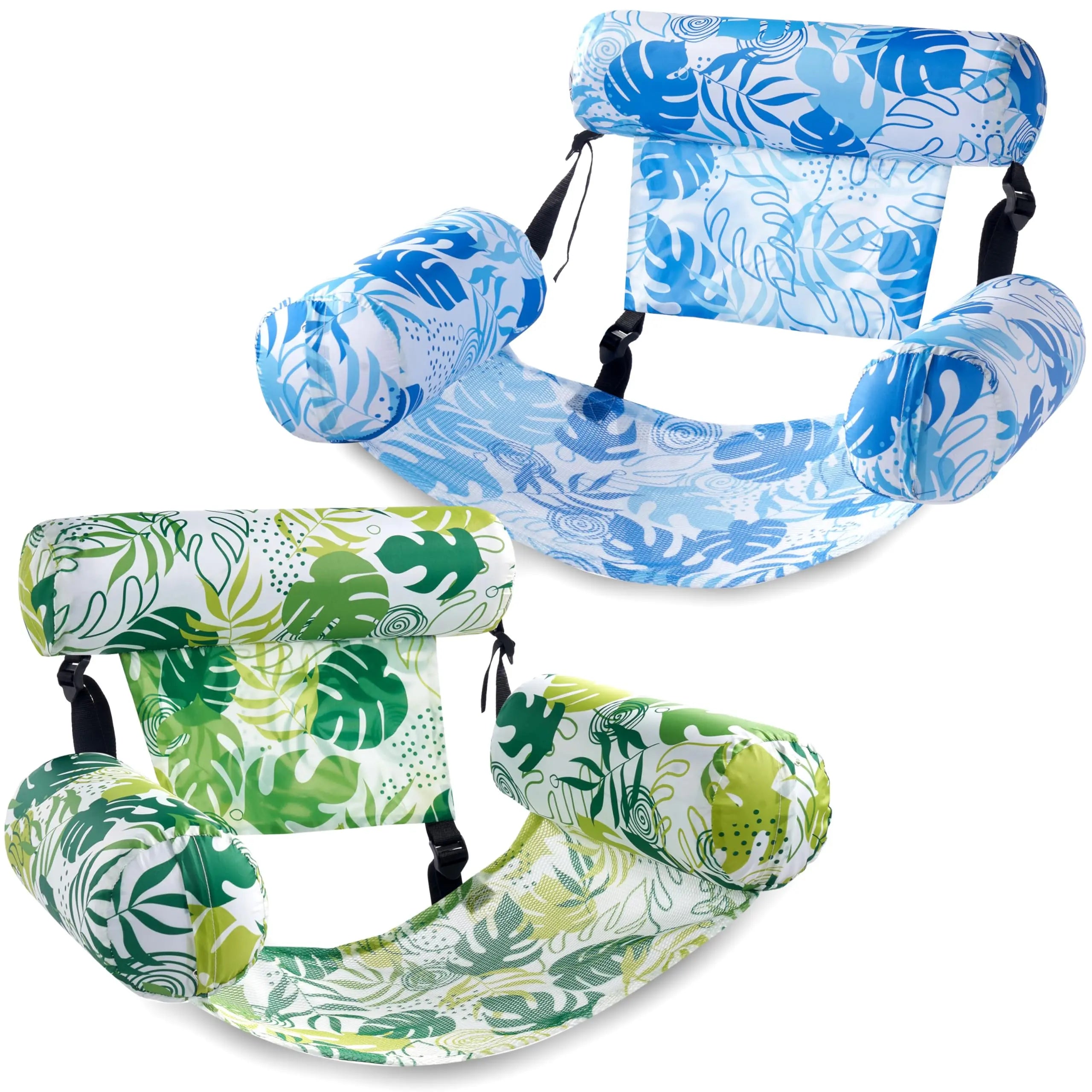 SLOOSH Inflatable Pool Float Lounge Chair (1/2 Pack) – Heavy Duty Blow up Noodle for Adults, Water Party & Lake Fun – Mother's Day Gift