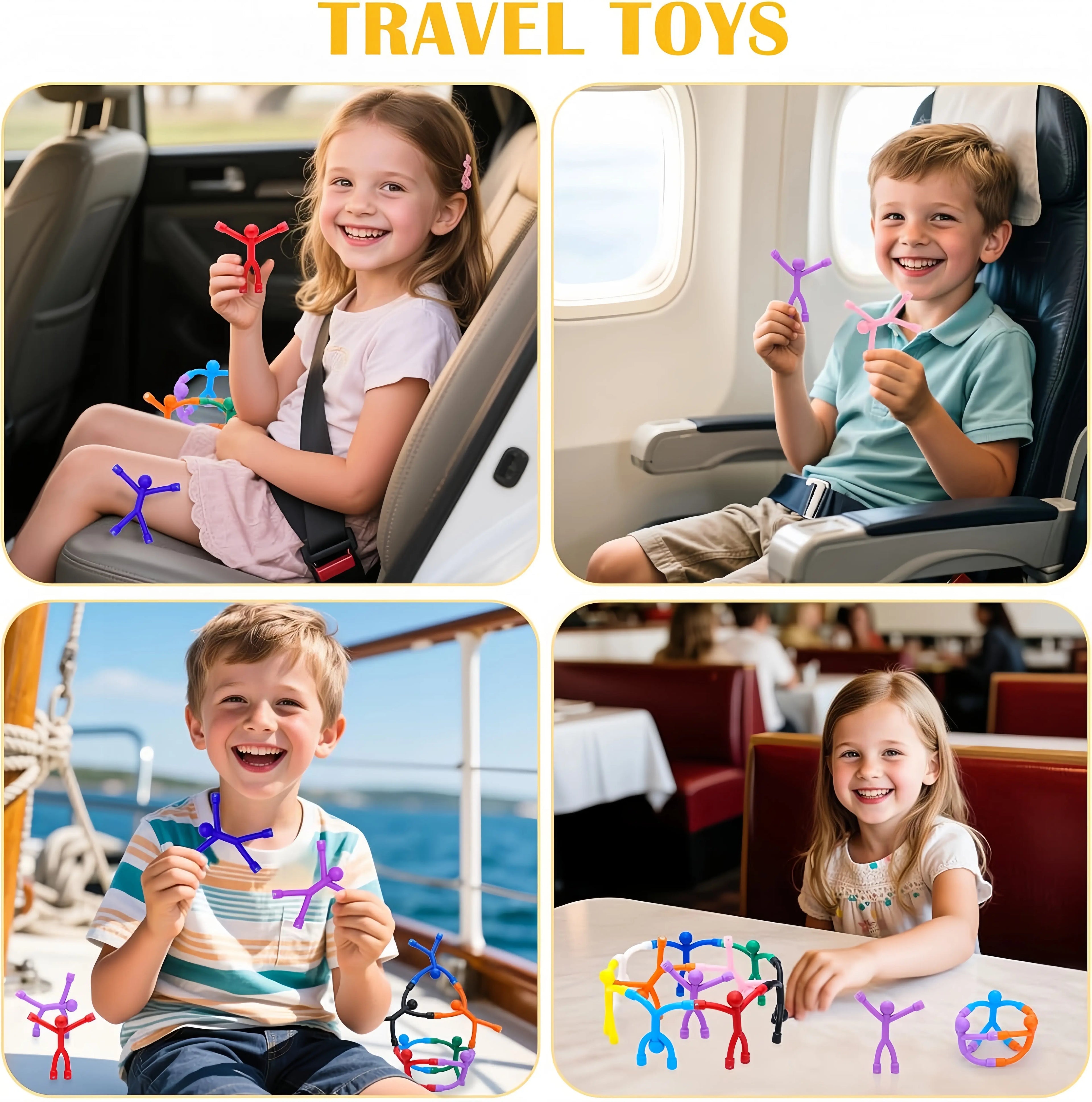 10pc Magnetic Fidget People Toys | Sensory Building Figures for ADHD & Stress Relief