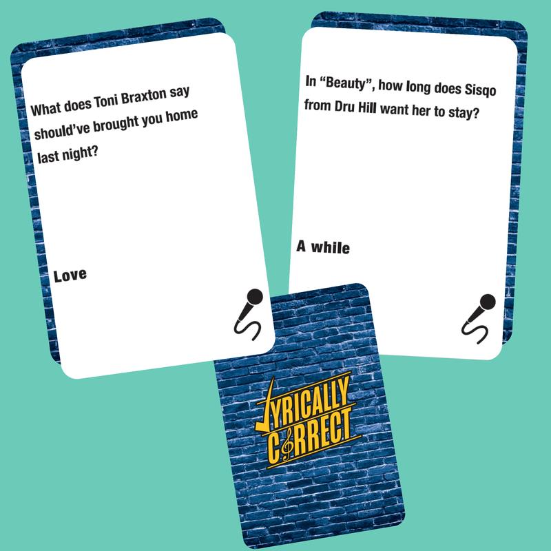 Lyrically Correct 90s R&B Expansion Pack – 80 Additional Music Trivia Cards