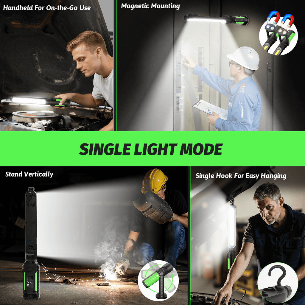 Mechanic Light, Underhood Work Light with Sensor Control, LED Rechargeable Magnetic Automotive Work Light Bar for Car Repair, Inspection, Workshop Garage, Emergency (1 Pack)
