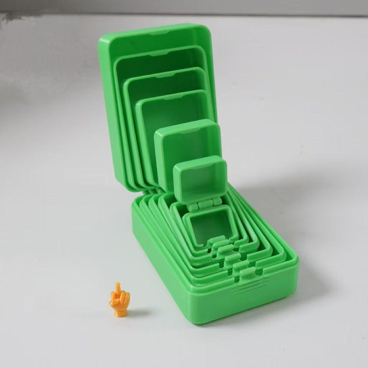 7-Layer 3D Printed Nesting Surprise Box with Hidden Middle Finger