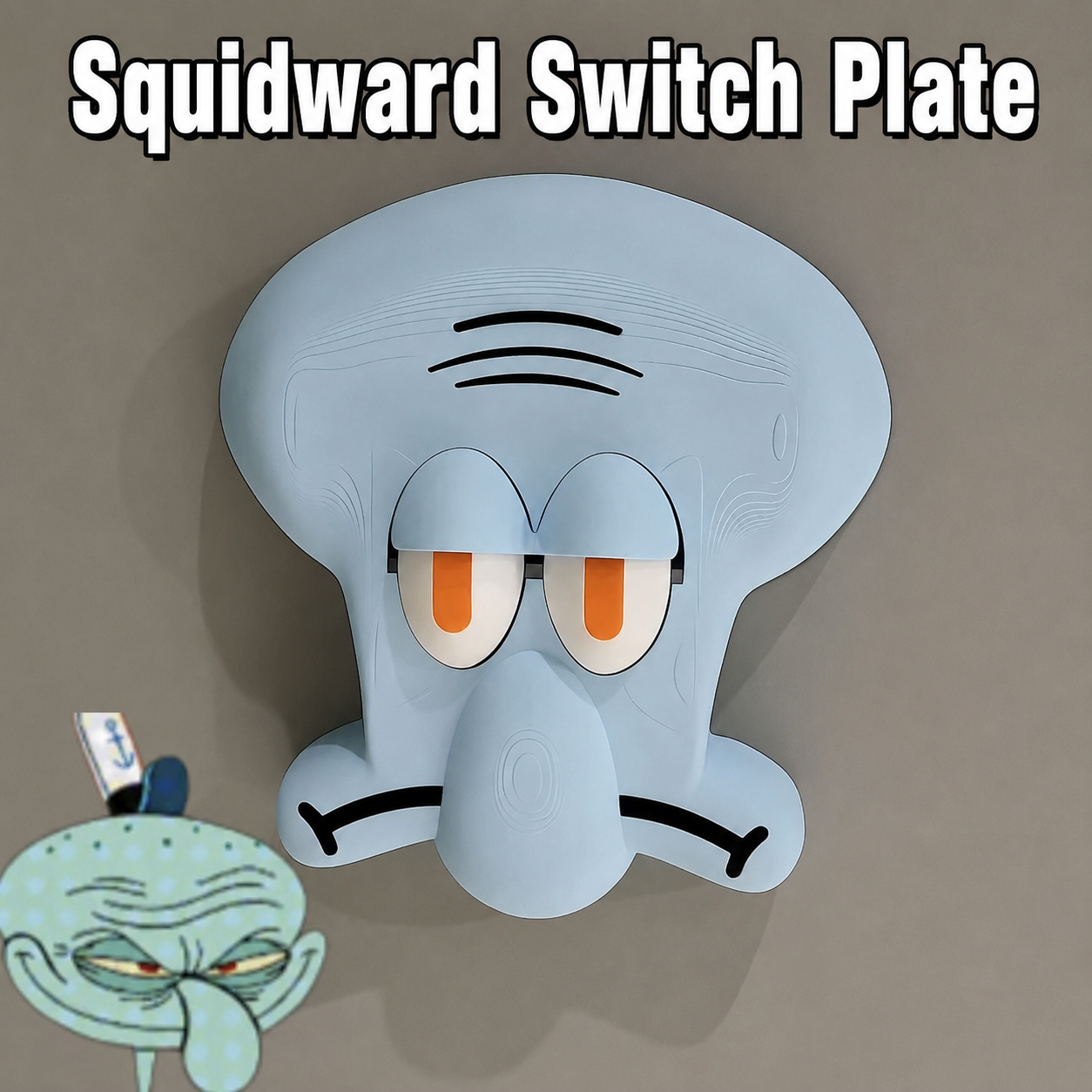 3D Printed Cartoon Octopus Light Switch Cover, Funny Eye Toggle Switch Controller, Creative Wall Switch Decoration for Bedroom, Kids Room, Bathroom, Office