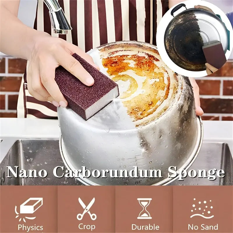 3-Pack Magic Emery Sponges | Powerful Rust & Stain Remover for Kitchen Pots