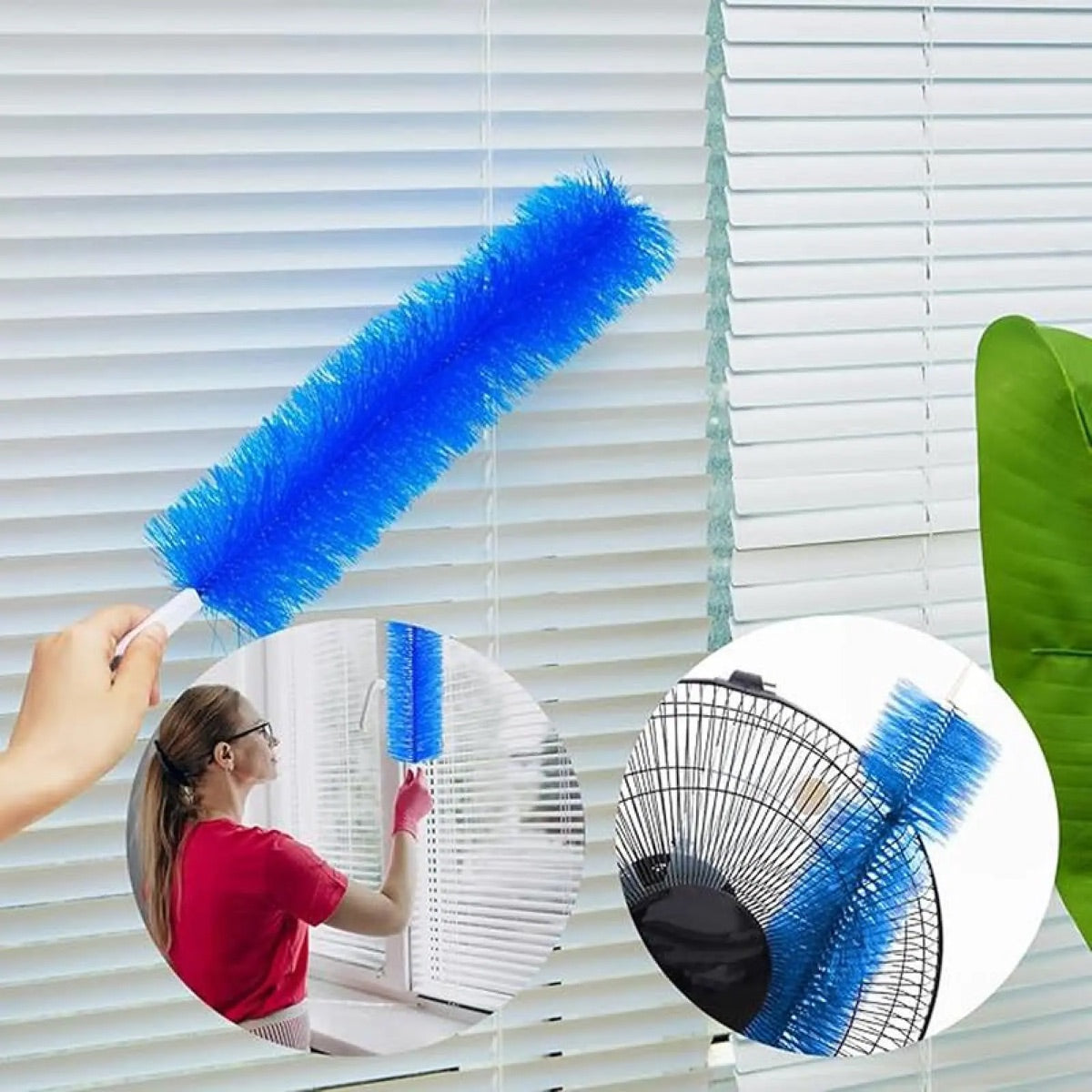 Plumero de microfibra flexible para ventilador de techo