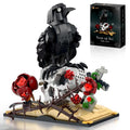 BUILDIFY Gothic Raven & Skull Art Building Set 758 PCS with Crow Skulls Roses & Books Dark Botanical Art Block Kit Compatible with Lego Perfect Gift for Gothic Fans & Brick Collectors