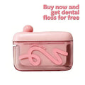Travel-sized storage case - features an automatic pop-up dispenser, portable and refillable, perfect for oral care at home, in restaurants, and while traveling.