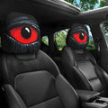 Gothic Devil's Eye Headrest Covers - Washable (Set of 2)