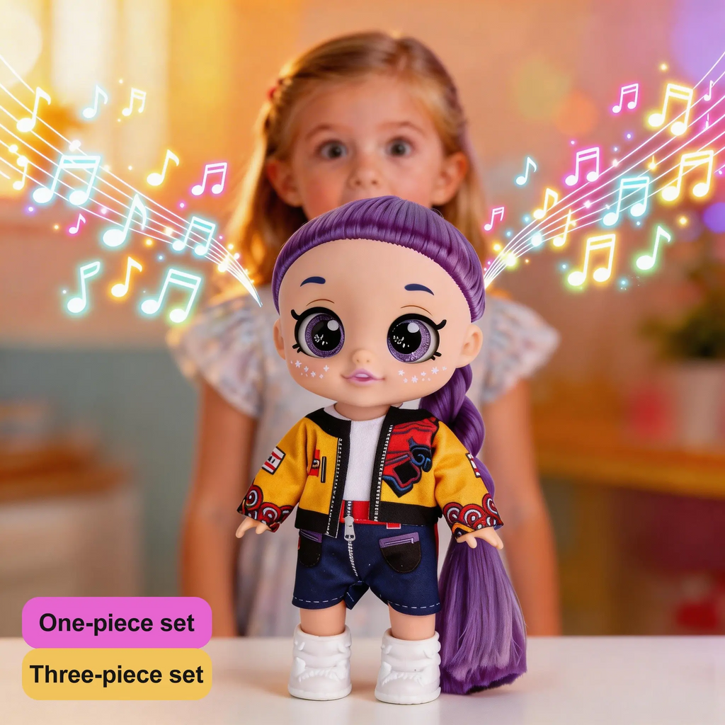 Kpop Anime Action Figure Dolls, Rumi Mira Zoey Idol Group Toys, 5D Shiny Eyes, Musical Jointed, Fan Collection & Kids Gift, 7/10/13 Inch