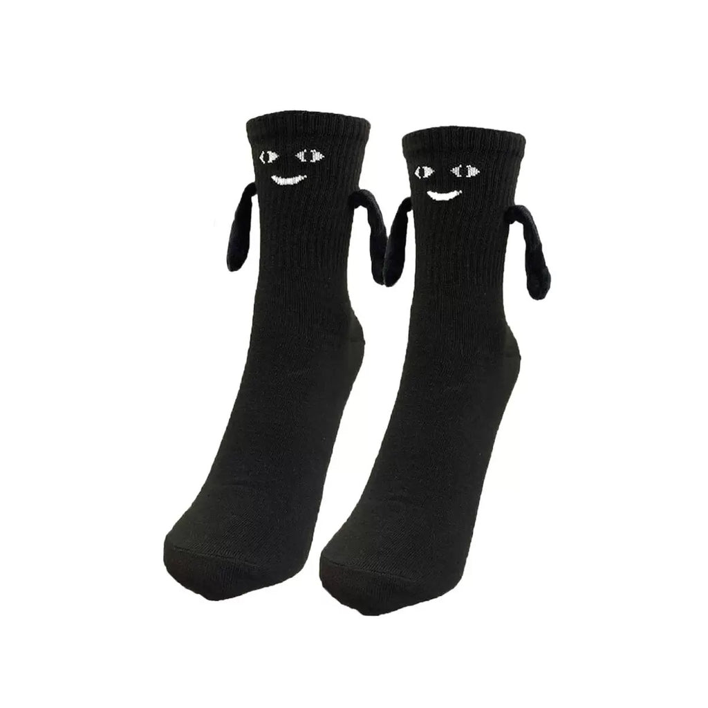 2 Pair Couple Magnetic Hands Socks, Hold Hands Funny Gift, Couple Holding Hands Socks Novelty Socks Friendship Socks, Special Gifts for Women Men,