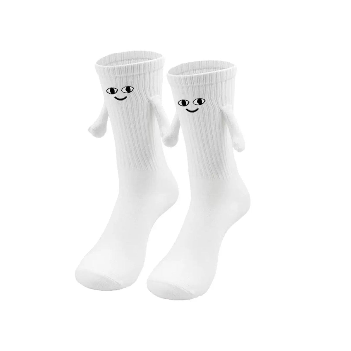 2 Pair Couple Magnetic Hands Socks, Hold Hands Funny Gift, Couple Holding Hands Socks Novelty Socks Friendship Socks, Special Gifts for Women Men,