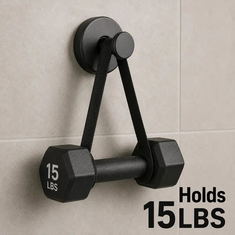 Heavy-Duty Adhesive Wall Hooks, 15 lb Capacity Waterproof No-Drill Hooks for Bathroom, Kitchen & Home Storage, 4 or 8 Pack